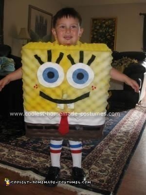 Homemade Spongebob Squarepants Halloween Costume