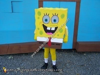 Homemade SpongeBob SquarePants Halloween Costume