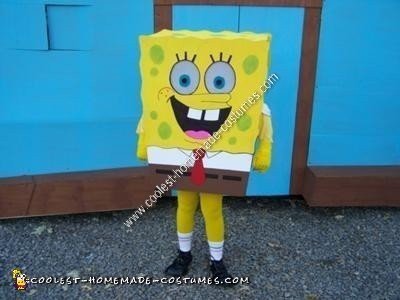 Homemade SpongeBob SquarePants Halloween Costume