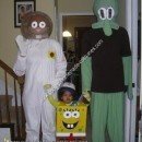 Homemade Spongebob, Squidward and Sandy Cheeks Group Costume