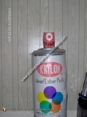 Homemade Spray Paint Can Costume