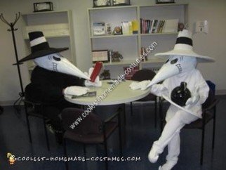 Homemade Spy vs. Spy Couple Halloween Costume