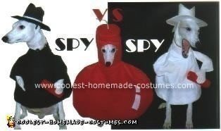 Homemade Spy vs Spy Dog Costumes