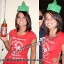 Homemade Sriracha Hot Sauce Costume