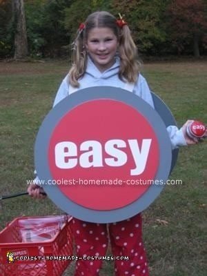 Homemade Staples Easy Button Halloween Costume