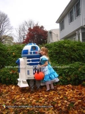 Homemade Star Wars R2D2 Costume