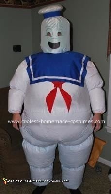 Homemade Stay Puft from Ghostbusters Halloween Costume