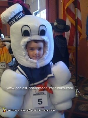 Homemade Stay Puft Marshmallow Man Costume