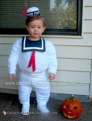 Homemade Stay Puft Marshmallow Man Costume