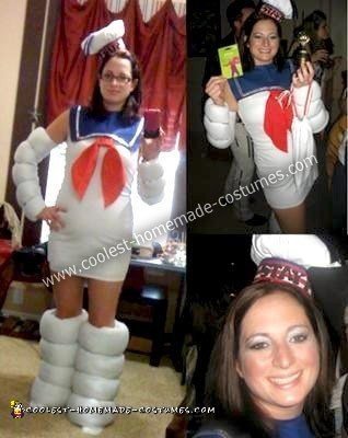 Homemade Stay Puft Marshmallow Man Costume