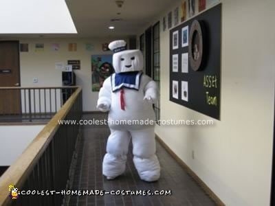 Homemade Stay Puft Marshmallow Man Costume