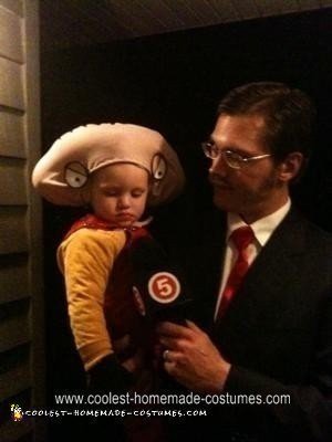 Homemade Stewie Griffin Halloween Costume Idea