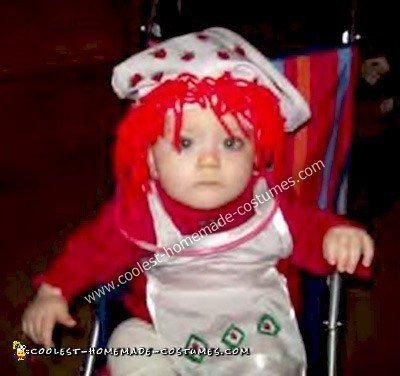 Homemade Strawberry Shortcake Baby Costume