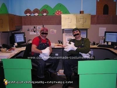 Homemade Super Mario Brothers Office Costume