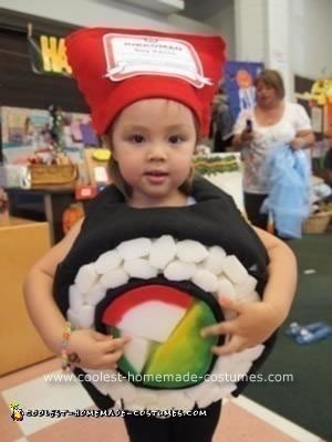 Homemade Sushi Girl Costume