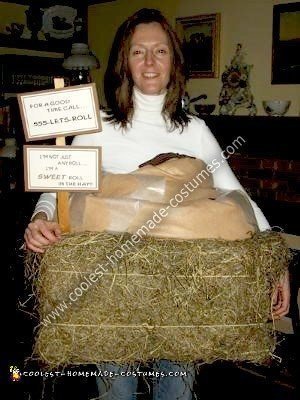 Homemade Sweet Roll in the Hay Wordplay Costume