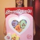 Homemade Sweethearts Candy Costume