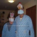 Homemade Swine Flu and Avian Flu Couple Costumes