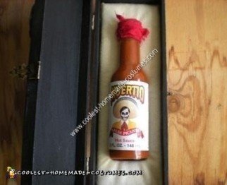 Homemade Tapatio Hot Sauce Charro Costume