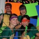 Homemade Teenage Mutant NEON Ninja Turtles Costume