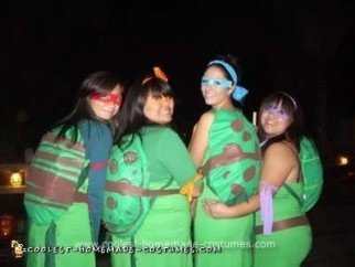 Homemade Teenage Mutant Ninja Turtles Group Costume