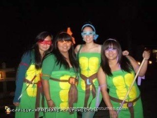 Homemade Teenage Mutant Ninja Turtles Group Costume