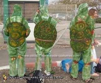 Homemade Teenage Mutant Ninja Turtles Group Costume