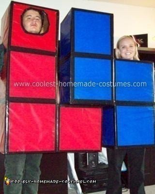 Homemade Tetris Couple Halloween Costume