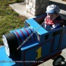 Homemade Thomas the Tank Engine Child Halloween Costume Idea