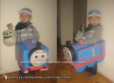 Homemade Thomas The Tank Engine Costume