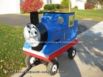 Homemade Thomas the Tank Engine Halloween Costume