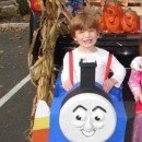 Homemade Thomas the Tank Engine Halloween Costume