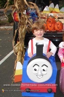 Homemade Thomas the Tank Engine Halloween Costume