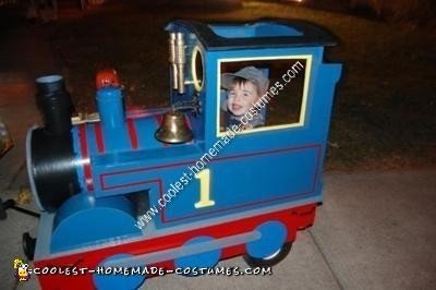 Homemade Thomas the Tank Engine Halloween Costume