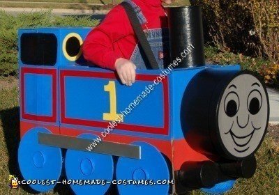 Homemade Thomas the Tank Engine Unique Halloween Costume Idea