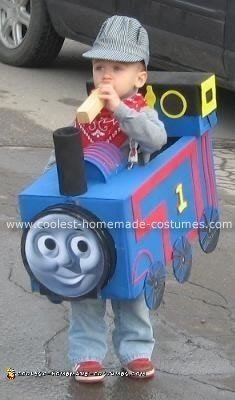 Homemade Thomas the Train Costume