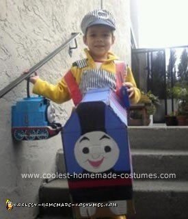 Homemade Thomas the Train Costume