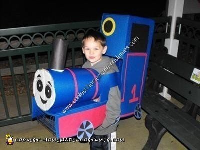 Homemade Thomas the Train Costume