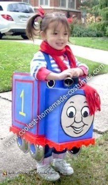 Coolest Homemade Thomas the Train Girl Costume