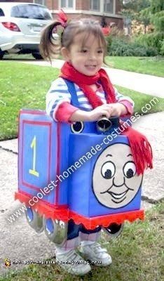 Homemade Thomas the Train Girl Costume