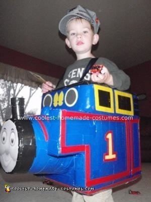Homemade Thomas the Train Halloween Costume