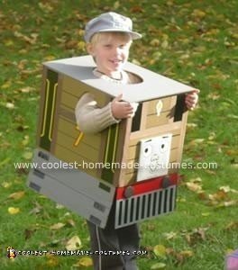 Homemade Toby  the Tram Engine Costume