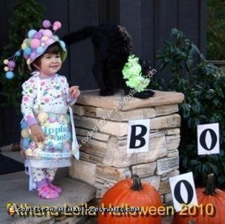 Homemade Toddler Dippin' Dots Ice Cream Halloween Costume