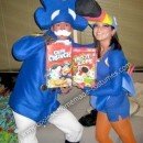 Homemade Toucan Sam and Cap'n Crunch Costumes