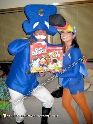 Homemade Toucan Sam and Cap'n Crunch Costumes