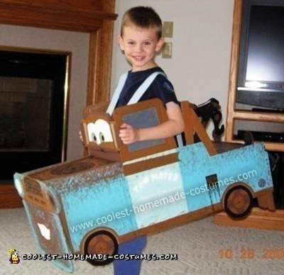 Homemade Tow Mater from Disney's Cars Costume