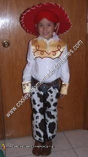 Homemade Toy Story Jessie Child Halloween Costume Idea