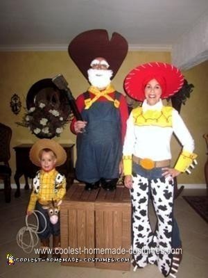 Homemade Toy Story 2 Woody's Round Up Gang Costumes