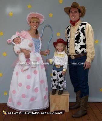 homemade bo peep costume