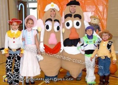 Homemade Toy Story Family Halloween Costume